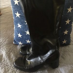 EUC black knee boots